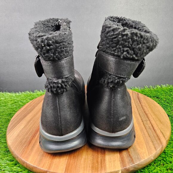 Skechers Synergy Diva Lane Boots Womens 10 Black Zip Buckle High Top Memory Foam - Picture 3 of 12